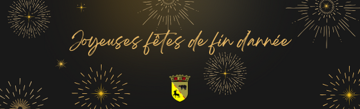 En-tête d'E-mail pour le Nouvel An Message d'Absence du Bureau Élégant en Noir Jaune Foncé Blanc et Doré (3).png